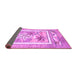 Sideview of Abstract Purple Modern Rug, abs3315pur