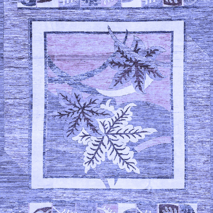 Abstract Blue Modern Rug, abs3315blu