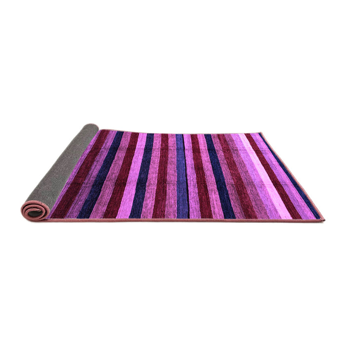 Sideview of Abstract Purple Modern Rug, abs3316pur