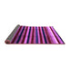 Sideview of Abstract Purple Modern Rug, abs3316pur