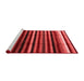 Modern Red Washable Rugs