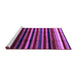 Sideview of Machine Washable Abstract Purple Modern Area Rugs, wshabs3316pur