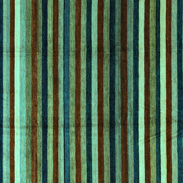 Square Machine Washable Abstract Turquoise Modern Area Rugs, wshabs3316turq