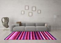 Machine Washable Abstract Pink Modern Rug, wshabs3316pnk