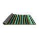 Sideview of Abstract Turquoise Modern Rug, abs3316turq