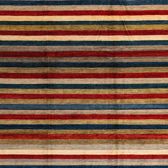 Square Abstract Red Modern Rug, abs3316