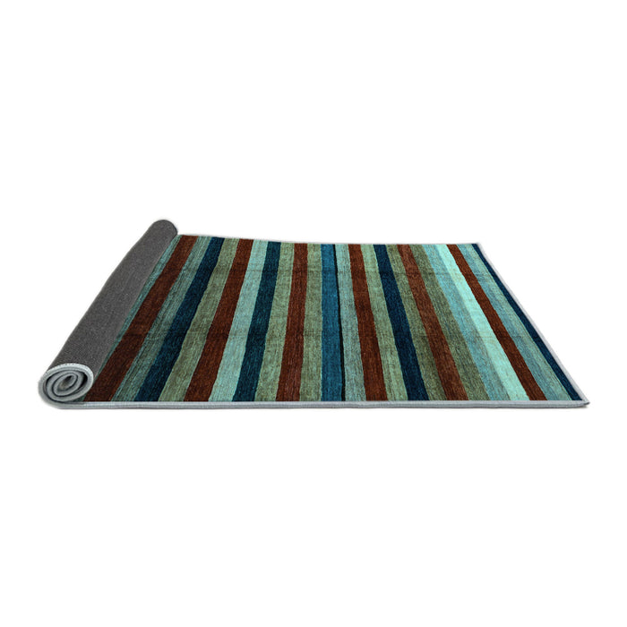 Sideview of Abstract Light Blue Modern Rug, abs3316lblu