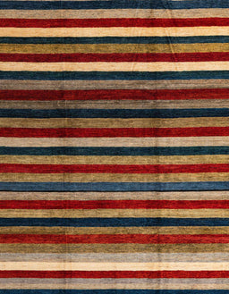 Machine Washable Abstract Vermilion Red Rug, wshabs3316