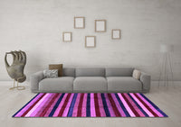 Machine Washable Abstract Purple Modern Rug, wshabs3316pur