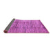 Sideview of Abstract Purple Modern Rug, abs3317pur