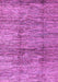 Machine Washable Abstract Purple Modern Area Rugs, wshabs3317pur