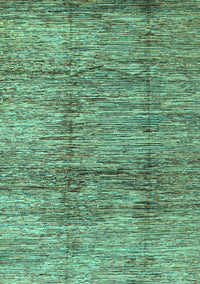 Abstract Turquoise Modern Rug, abs3317turq