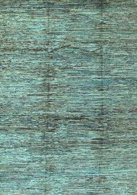 Abstract Light Blue Modern Rug, abs3317lblu