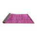 Sideview of Abstract Pink Modern Rug, abs3317pnk