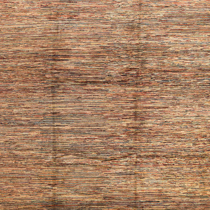 Square Machine Washable Abstract Brown Red Rug, wshabs3317