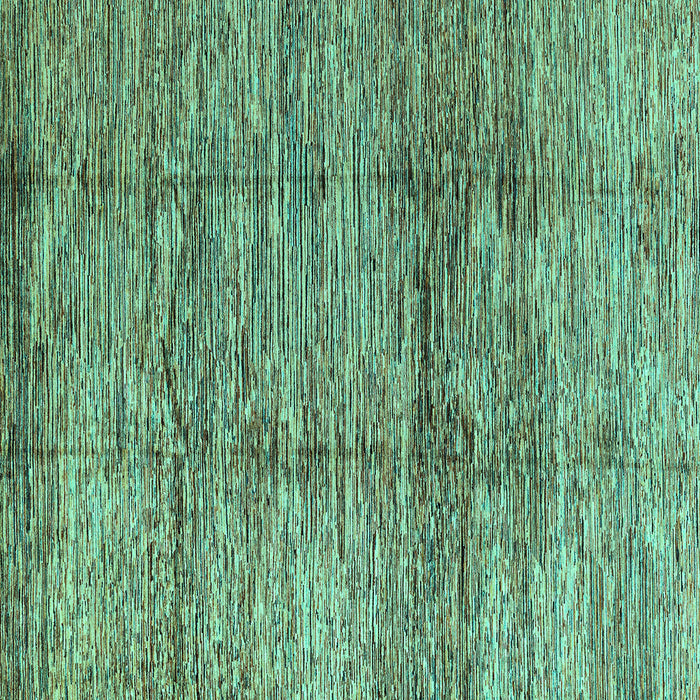 Square Machine Washable Abstract Turquoise Modern Area Rugs, wshabs3317turq