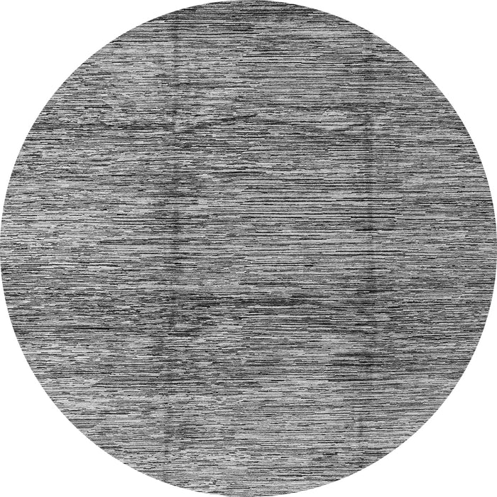 Round Machine Washable Abstract Gray Modern Rug, wshabs3317gry