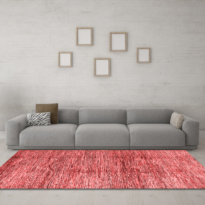 Modern Red Washable Rugs