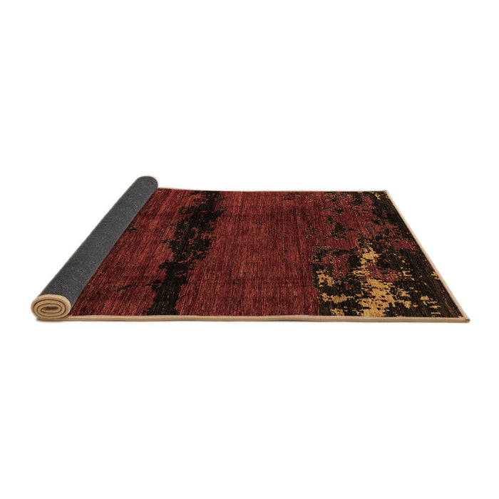 Sideview of Abstract Brown Modern Rug, abs3318brn