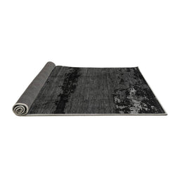Sideview of Abstract Gray Modern Rug, abs3318gry