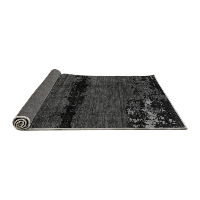 Sideview of Abstract Gray Modern Rug, abs3318gry