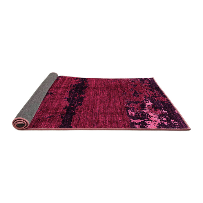 Sideview of Abstract Pink Modern Rug, abs3318pnk