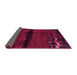 Sideview of Abstract Pink Modern Rug, abs3318pnk