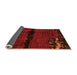 Sideview of Abstract Orange Modern Rug, abs3318org