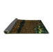 Sideview of Abstract Turquoise Modern Rug, abs3318turq