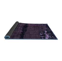 Sideview of Abstract Blue Modern Rug, abs3318blu