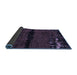 Sideview of Abstract Blue Modern Rug, abs3318blu