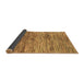 Sideview of Abstract Brown Modern Rug, abs3319brn