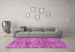 Machine Washable Abstract Purple Modern Area Rugs in a Living Room, wshabs3319pur