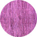 Round Abstract Purple Modern Rug, abs3319pur