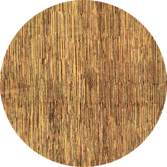 Round Abstract Brown Modern Rug, abs3319brn