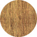 Round Abstract Brown Modern Rug, abs3319brn