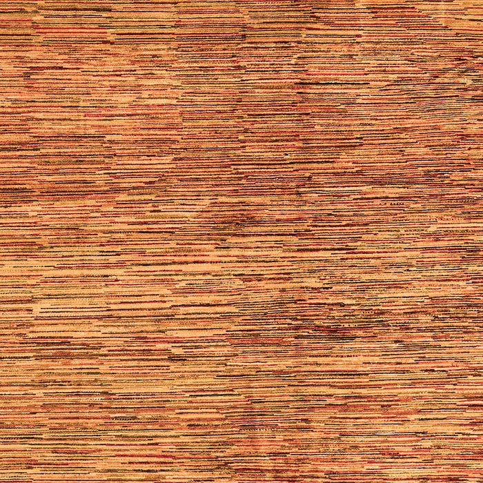 Square Machine Washable Abstract Orange Modern Area Rugs, wshabs3319org