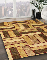 Abstract Orange Modern Rug, abs331