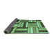 Sideview of Abstract Turquoise Modern Rug, abs331turq