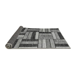 Sideview of Abstract Gray Modern Rug, abs331gry