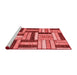 Modern Red Washable Rugs