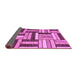 Sideview of Abstract Purple Modern Rug, abs331pur