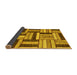 Sideview of Abstract Yellow Modern Rug, abs331yw