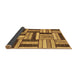 Sideview of Abstract Brown Modern Rug, abs331brn