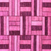 Square Abstract Pink Modern Rug, abs331pnk