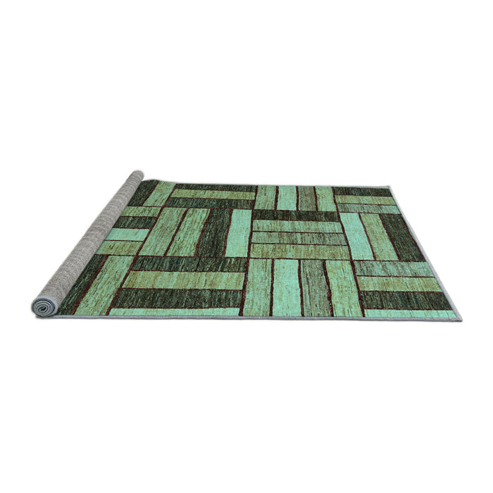 Sideview of Machine Washable Abstract Light Blue Modern Rug, wshabs331lblu
