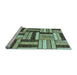 Sideview of Machine Washable Abstract Light Blue Modern Rug, wshabs331lblu