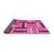 Sideview of Abstract Pink Modern Rug, abs331pnk