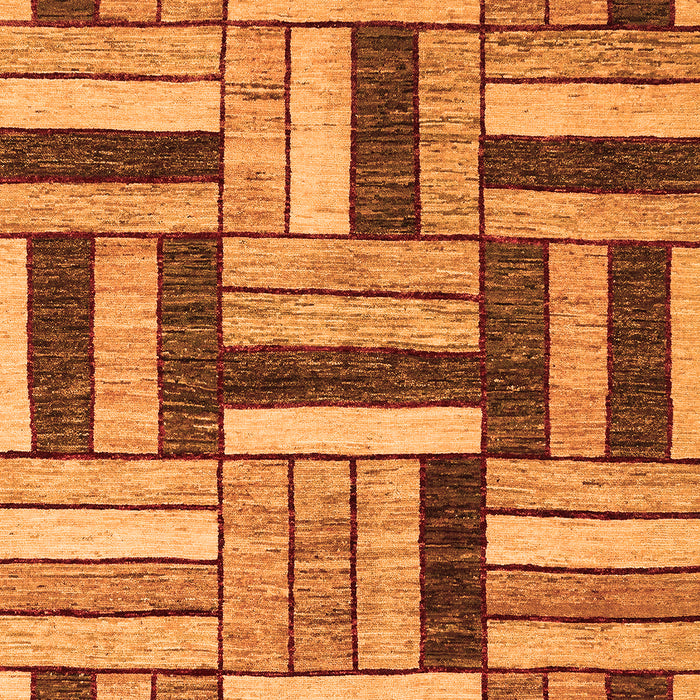 Machine Washable Abstract Orange Modern Area Rugs, wshabs331org