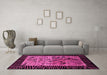 Machine Washable Animal Pink Modern Rug in a Living Room, wshabs3320pnk